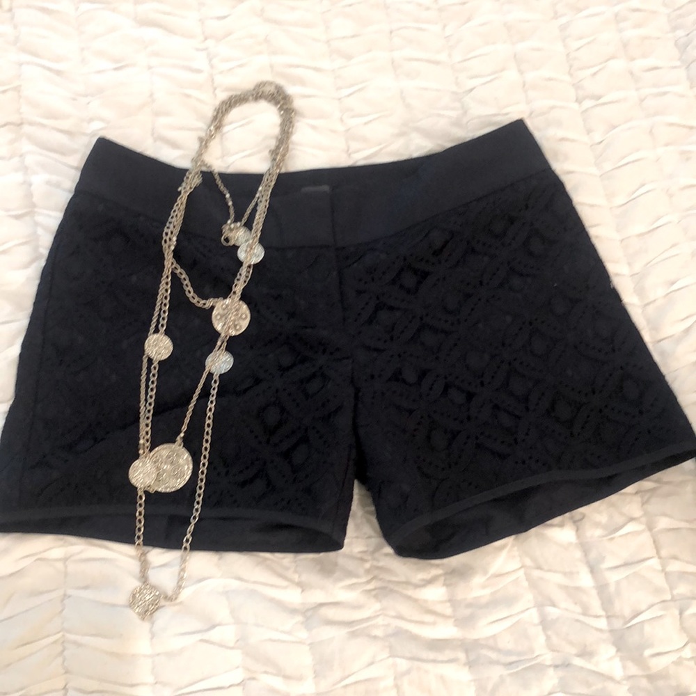 The Limited Dress Shorts Beautiful Blue in EUC!  Lace outside with 2” waist band